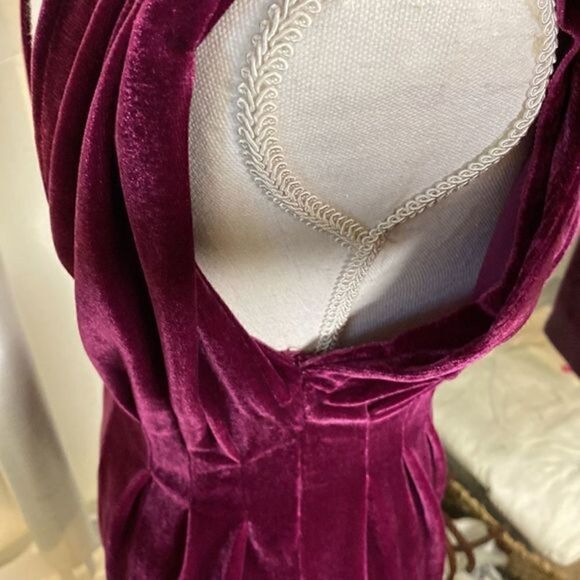 NWOT Tularosa Womens Velvet Plum Goddess Mini Dress - Picture 8 of 9